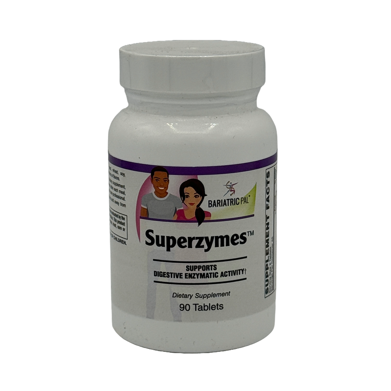 BariatricPal Superzymes Digestive Aid Tablets - Supports Digestive Enzymatic Activity