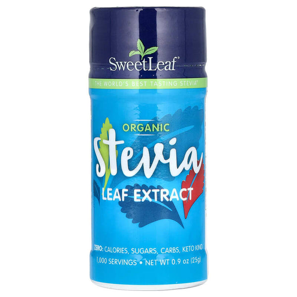 SweetLeaf Organic Stevia Leaf Extract Sweetener 0.9 oz (25g)