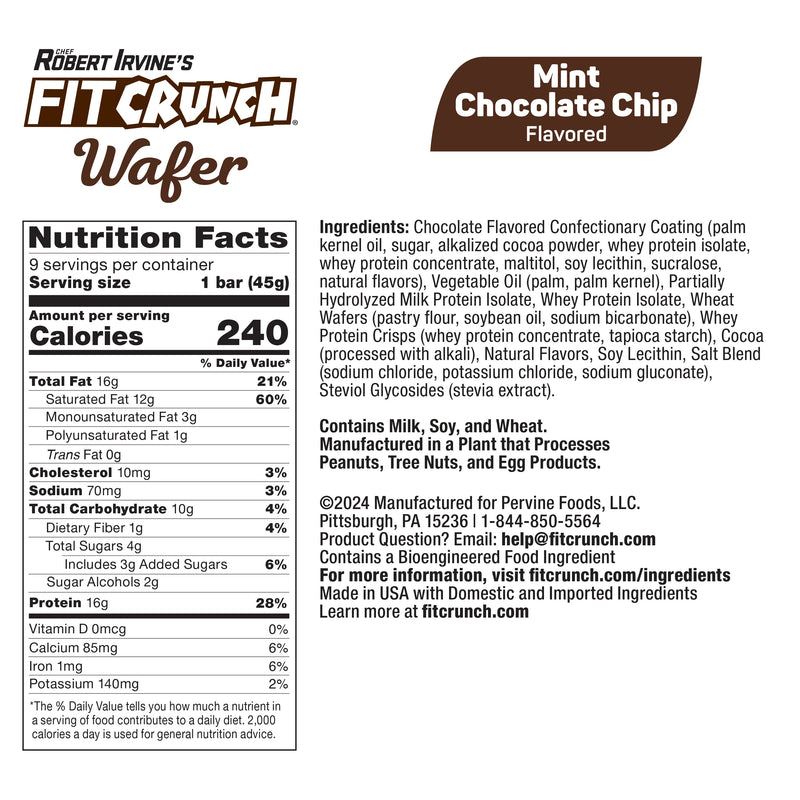 Robert Irvine's Fit Crunch Wafer Protein Bar