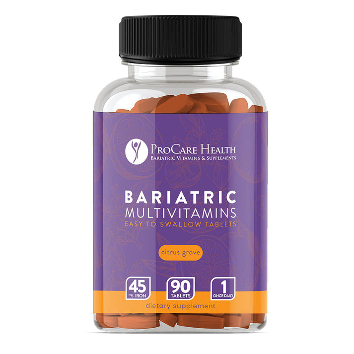 ProCare Health Easy to Swallow Bariatric Multivitamins Tablets with 45mg Iron - Citrus Grove