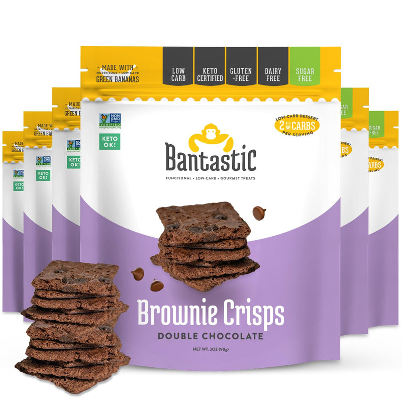 Bantastic Brownie Thin Crisps Snack - Double Chocolate