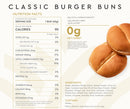 Hero Zero Net Carb Classic Burger Buns, 8 buns