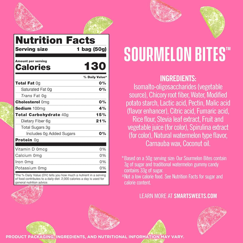 Smart Sweets Sourmelon Bites 50g (1.8 oz)