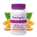 BariMelts Iron + Vitamin C - 90 Fast-Dissolving Tablets - Natural Orange Flavor