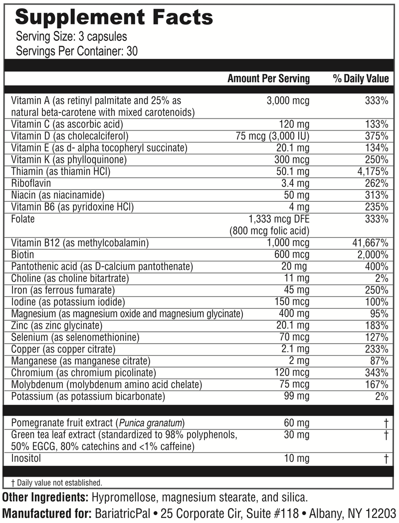 BariatricPal Ultra Multi Bariatric Multivitamin