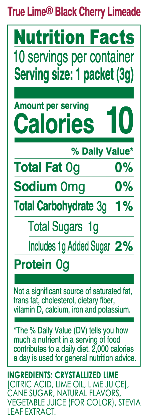 True Citrus True Lime Drink Mix