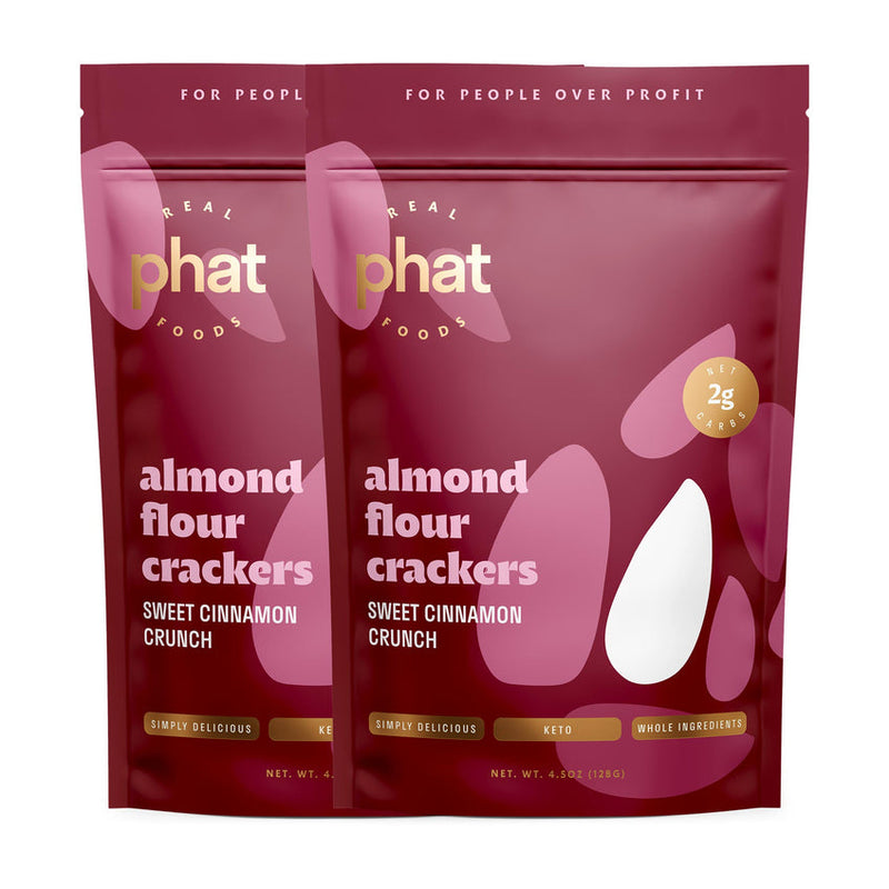 Almond Flour Crackers by Real Phat Foods (4.5 oz)