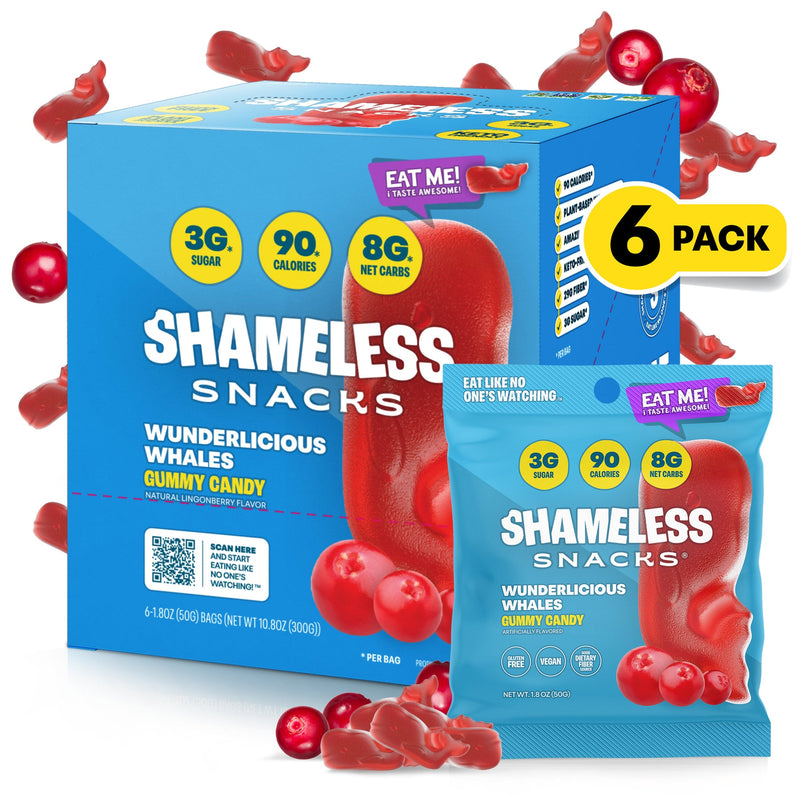 Shameless Snacks Gummy Candy - Wunderlicious Whales