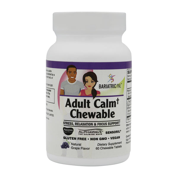 BariatricPal Adult Calm Chewable: Natural Stress Relief & Cognitive Enhancement