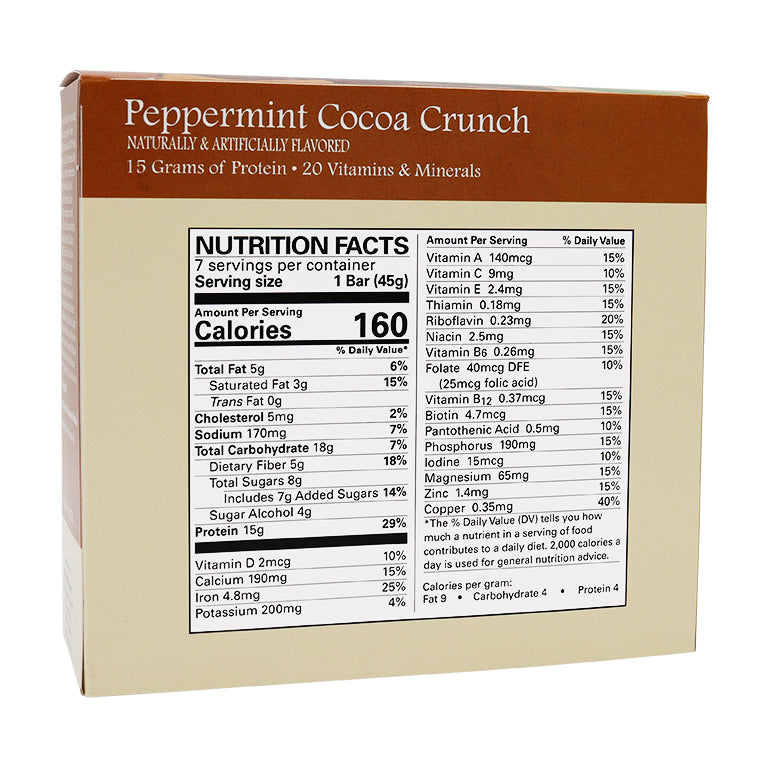 BariatricPal 15g Protein Bars - Peppermint Cocoa Crunch
