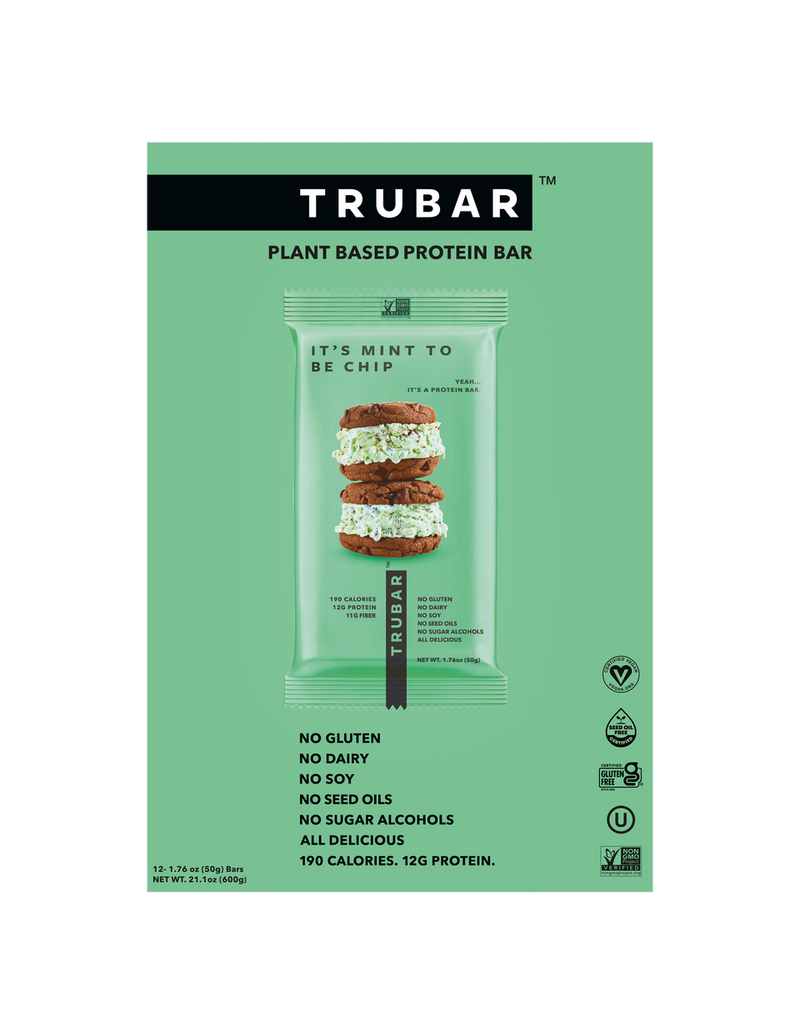 TRUBAR Plant-Based Protein Bar - It's Mint to be Chip