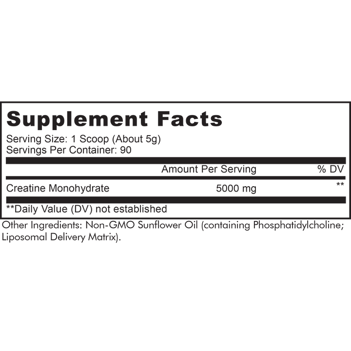 Liposomal Creatine Monohydrate Powder Supplement by Codeage