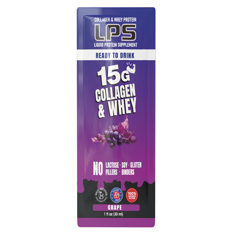 LPS Sugar Free® Collagen & Whey Liquid Protein Supplement by Nutritional Designs 1 oz Packets - Available in 5 Flavors