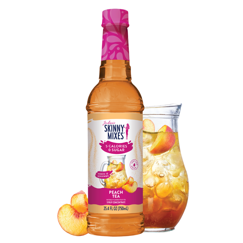 Jordan's Skinny Mixes Sugar Free Peach Tea Syrup Concentrate
