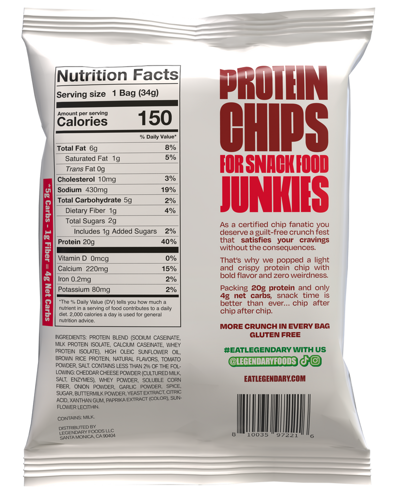 Legendary Foods Popped Protein Chips