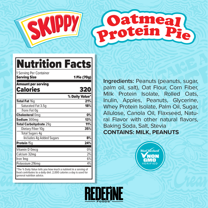 Redefine Oatmeal Protein Pie