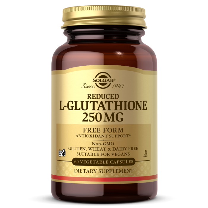 Solgar® Reduced L-Glutathione 250mg - Free Form Antioxidant Support