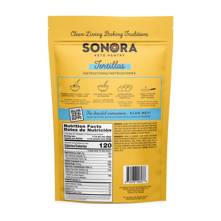 Low Carb Tortilla Mix by Sonora Keto Pantry