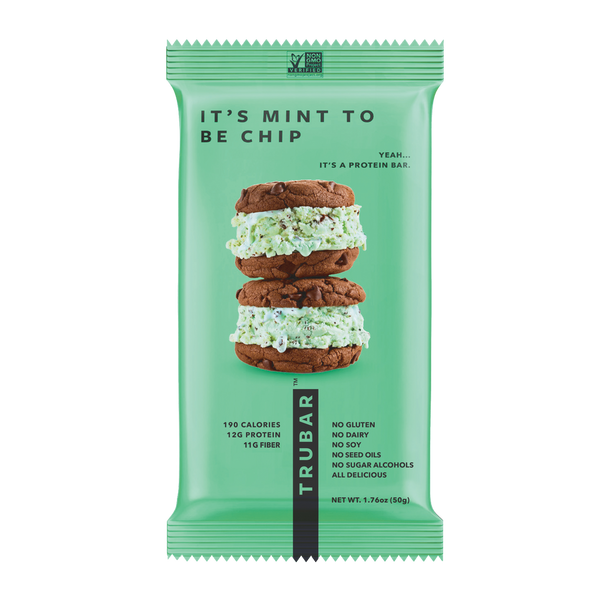 TRUBAR Plant-Based Protein Bar - It's Mint to be Chip