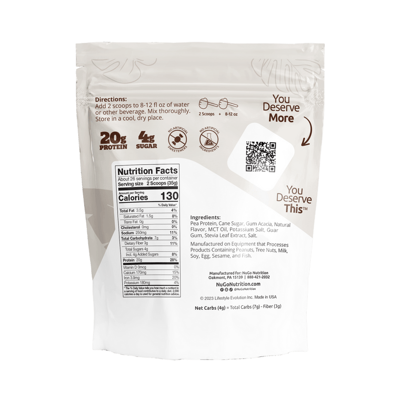 NuGo Plant Protein Powder, 2lb.