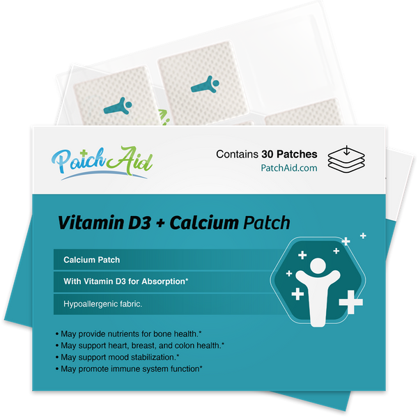 Vitamin D3 Plus Calcium Vitamin Patch by PatchAid