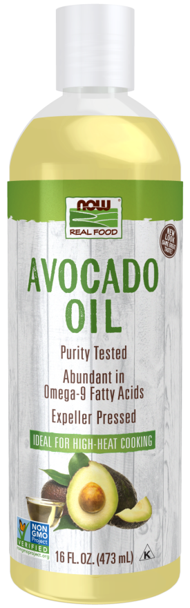 NOW Avocado Oil for Cooking 16 fl oz. (CLEARANCE: Best by January 31, 2025)