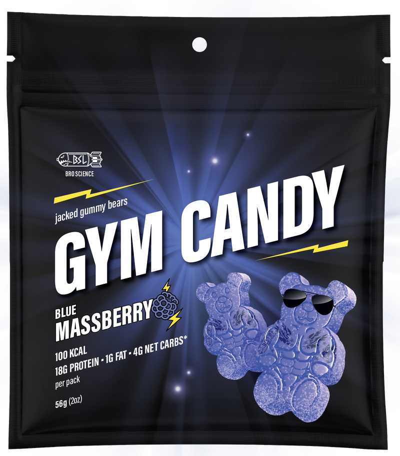 Gain Gummies Gym Candy - Protein Gummy Bears, 2oz