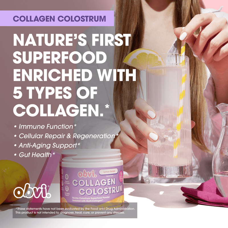 Obvi Collagen® Colostrum, 3.8 oz - Lemon Sorbet