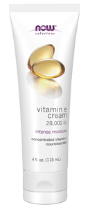 NOW Vitamin E Cream 28,000 IU, 4 oz.
