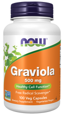 NOW Graviola 500 mg, 100 Veg Capsules