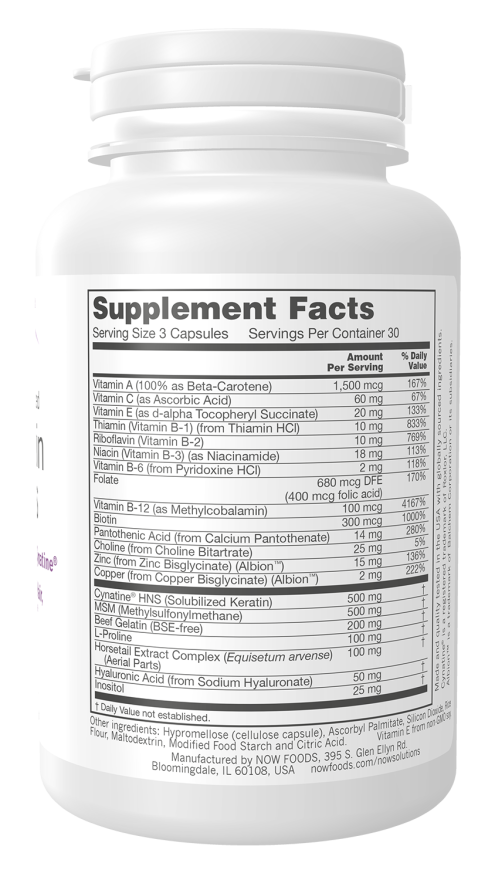 NOW Hair, Skin & Nails 90 capsules