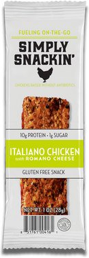 Simply Snackin' Chicken Protein Snack - Italiano Chicken with Romano