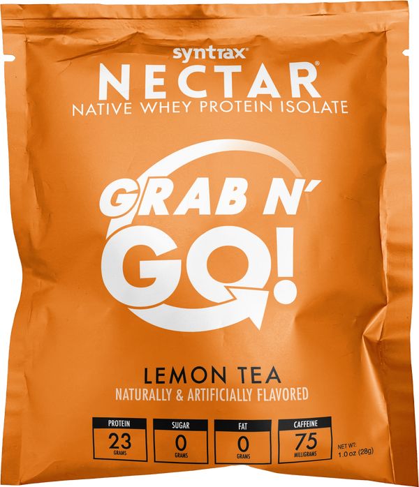 Syntrax Nectar Protein Powder Grab N' Go Box - Lemon Tea