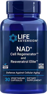 Life Extension NAD+ Cell Regenerator™ and Resveratrol Elite™, 30 Vegetarian Capsules