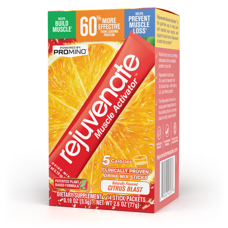 Rejuvenate Plant-Based Amino Muscle Activator, 14 Stick Packets, 0.19 oz (5.5g)