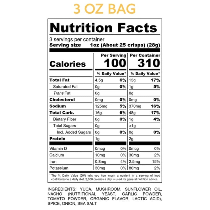 Snacklins Low-Calorie Cracklins Plant Crisps - Nacho (3 Oz) 