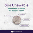 ProCare Health Once Daily Core-45 Chewable Bariatric Multivitamin with 45mg Iron, Fruit Punch Flavor, 30 Tablets
