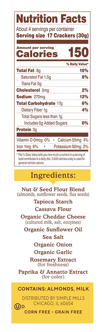 Simple Mills Almond Flour Crackers