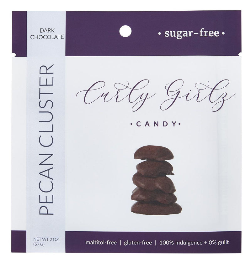 Curly Girlz Sugar-Free Chocolate Pecan Clusters
