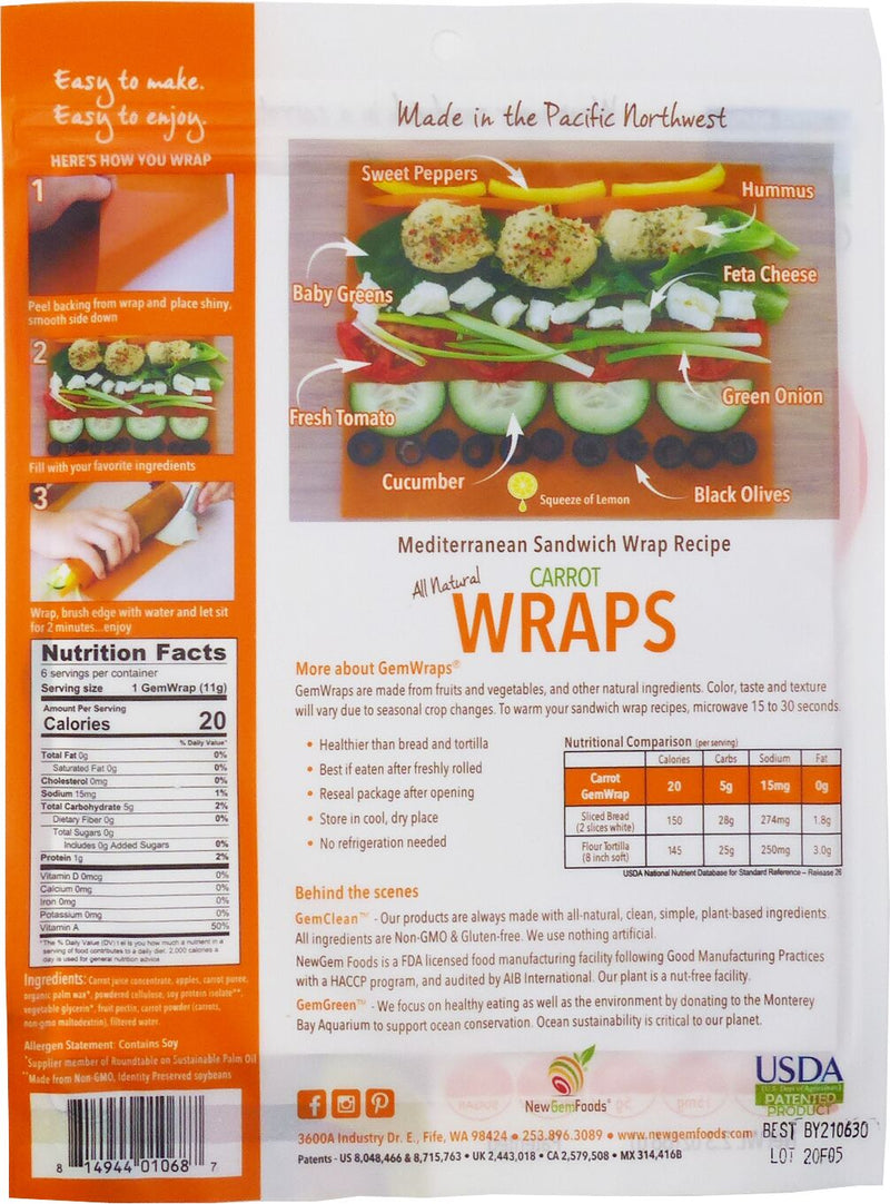 NewGem Foods GemWraps