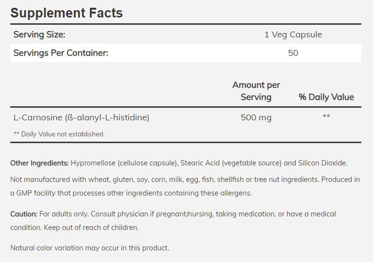 NOW L-Carnosine