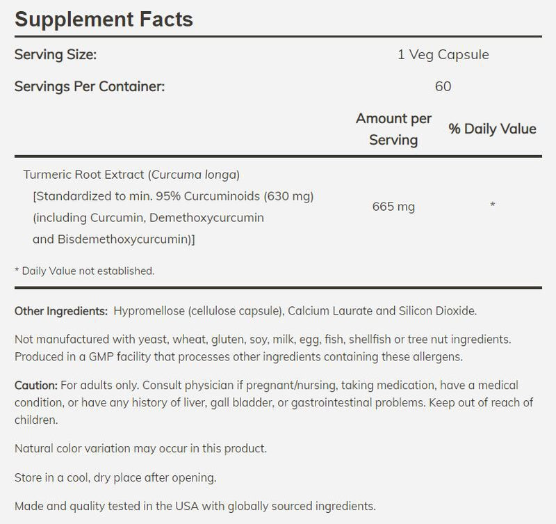 NOW Turmeric Curcumin