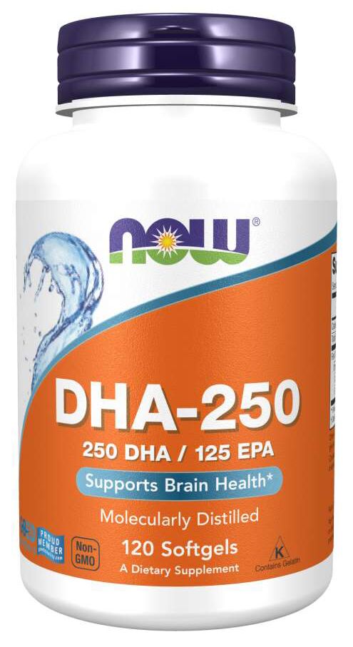 NOW DHA-250 120 softgels 