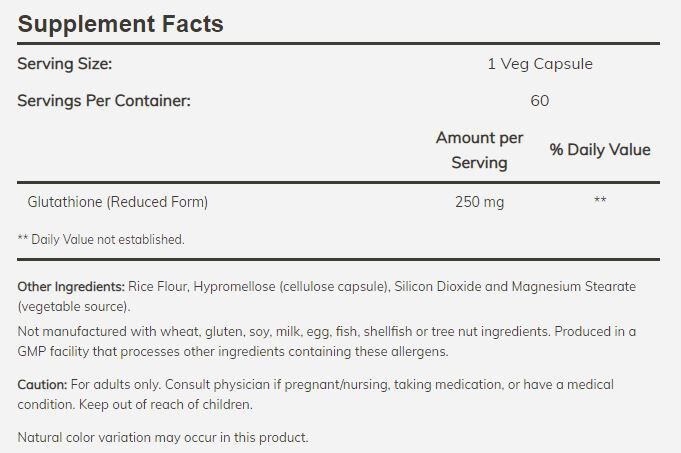 NOW Glutathione