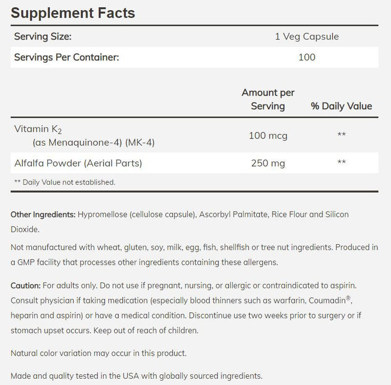 NOW Vitamin K-2