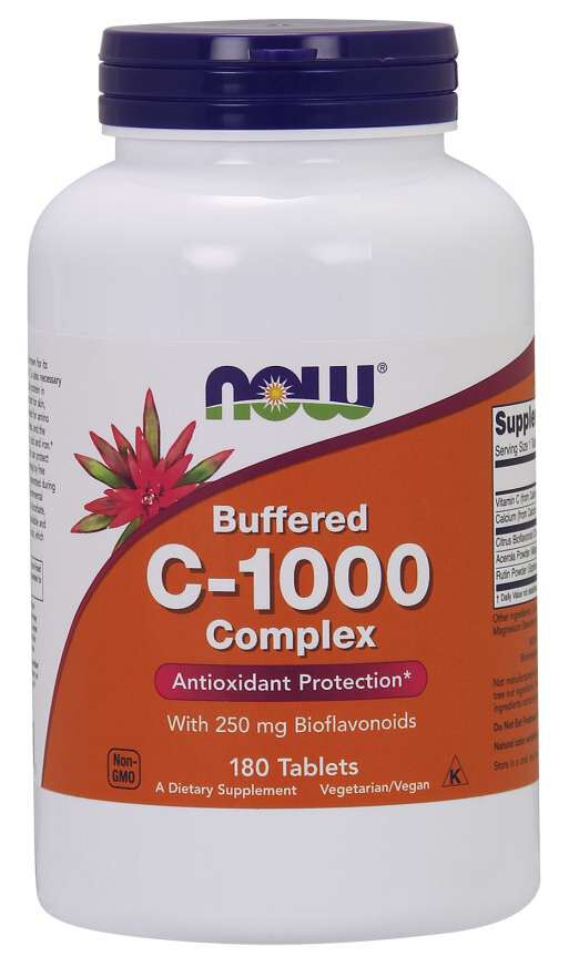 NOW C-1000 Complex, Buffered with 250 mg Bioflavonoids