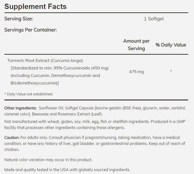 NOW Turmeric Curcumin