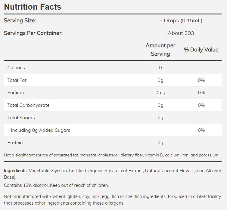 NOW Better Stevia Zero Calorie Liquid Sweetener