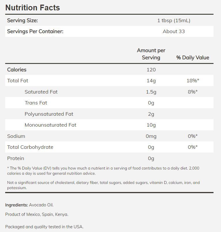 NOW Ellyndale Foods Avocado Oil 16.9 fl oz. 