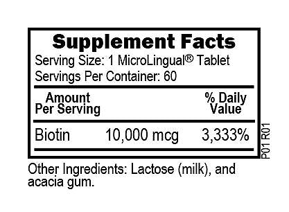 Superior Source Biotin MicroLingual® Instant Dissolve Tablets 